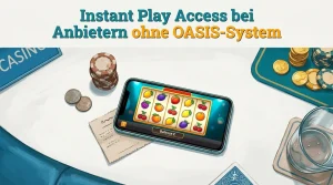 Spielautomat mit Gewinn und Instant Play Access